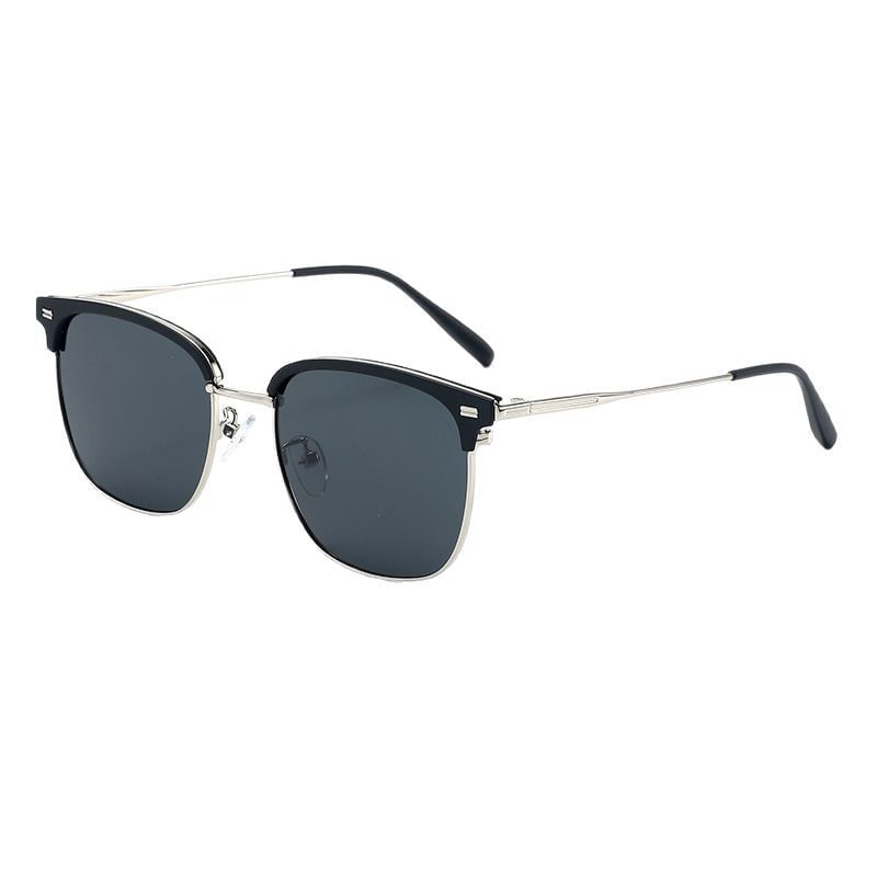 Metal Browline Sunglasses