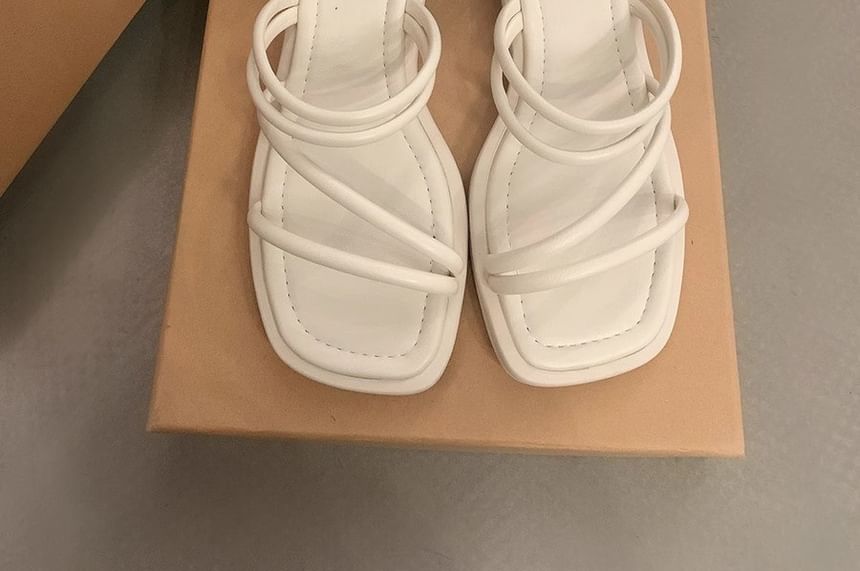 Flat Strappy Sandals Slide