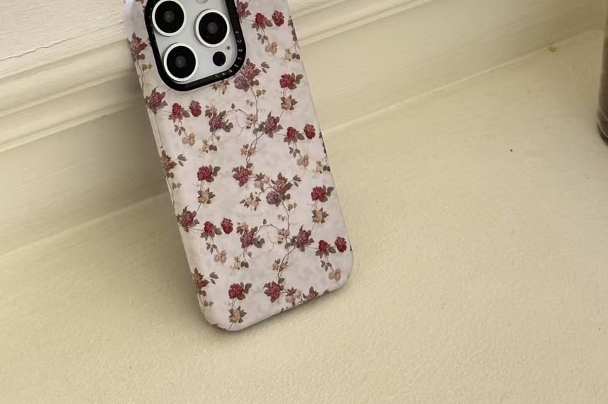 Phone Floral with Magnetic (Compatible MagSafe) Case