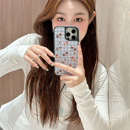 Phone Case Dog Plaid