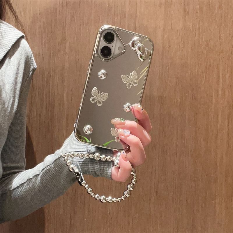 Butterfly Phone Case / Mirrored Set Strap