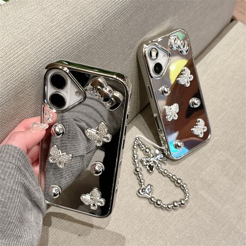 Butterfly Phone Case / Mirrored Set Strap