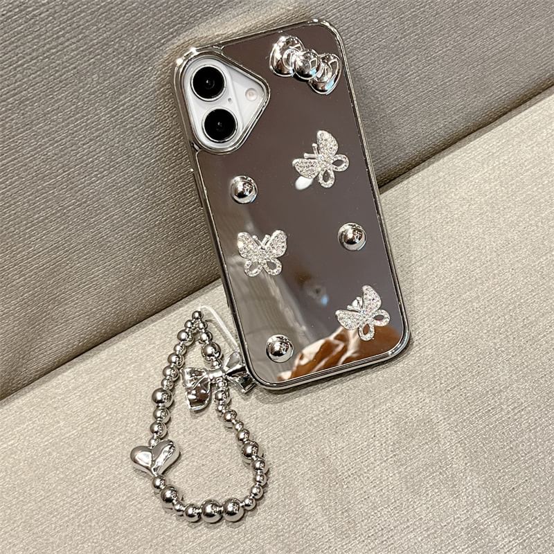 Butterfly Phone Case / Mirrored Set Strap