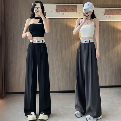 Rise Wide High Lace Slacks Panel Leg