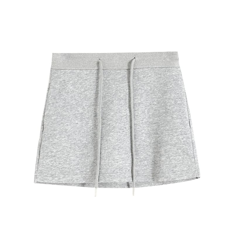 Skort Waist Plain Drawstring