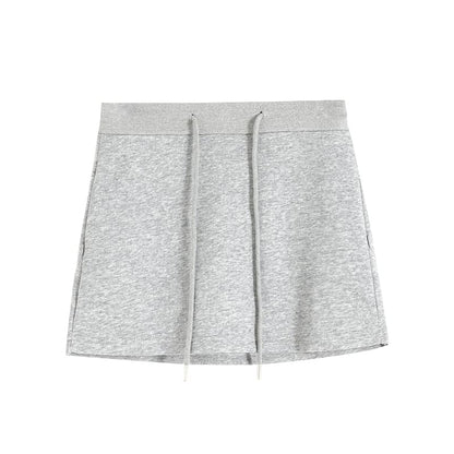 Skort Waist Plain Drawstring