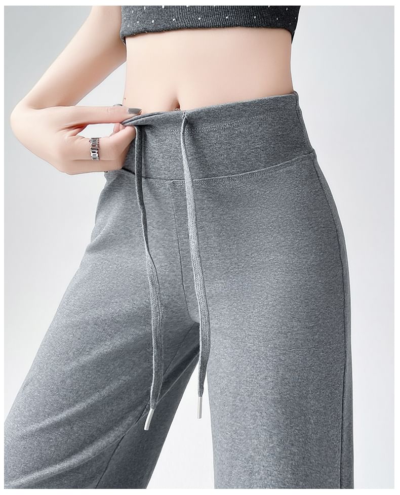 Waist Leg Wide Sweatpants (Various Drawstring Designs)