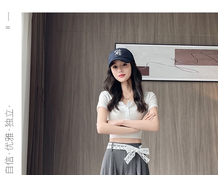 High (Various Panel Leg Wide Pants Waist Dress Sequin Lace Designs)