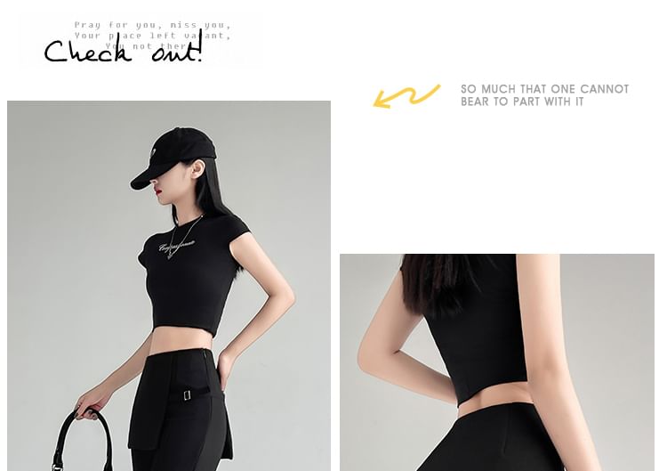 Waist Suit (Various High Designs) Buckled Flared Pants Overlay Skirt