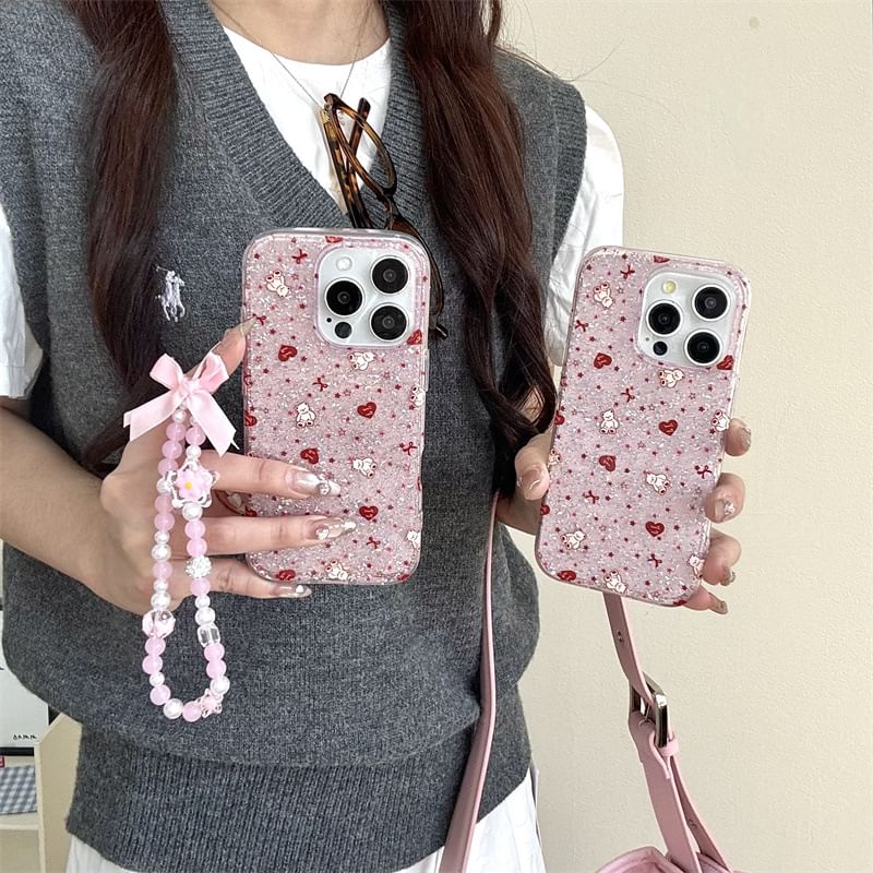 Bear Heart Phone Case / Strap / Set
