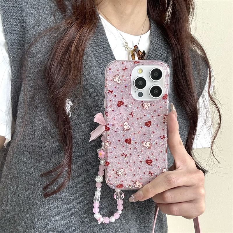 Bear Heart Phone Case / Strap / Set