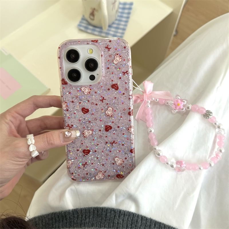 Bear Heart Phone Case / Strap / Set