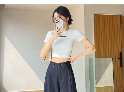 Designs) High Waist Leg (Various Jeans Wide