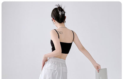 A-Line Cargo Waist Slit Drawstring Skirt Plain Midi