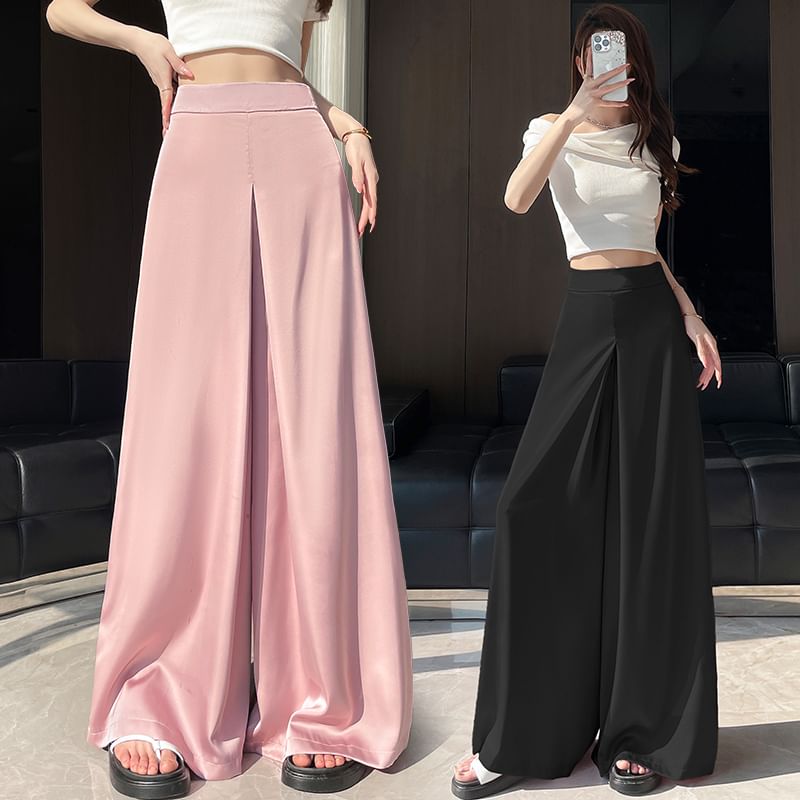 Culottes Waist Plain High