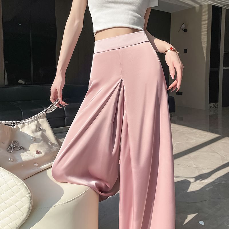 Culottes Waist Plain High