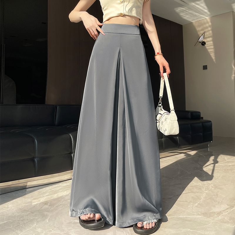 Culottes Waist Plain High