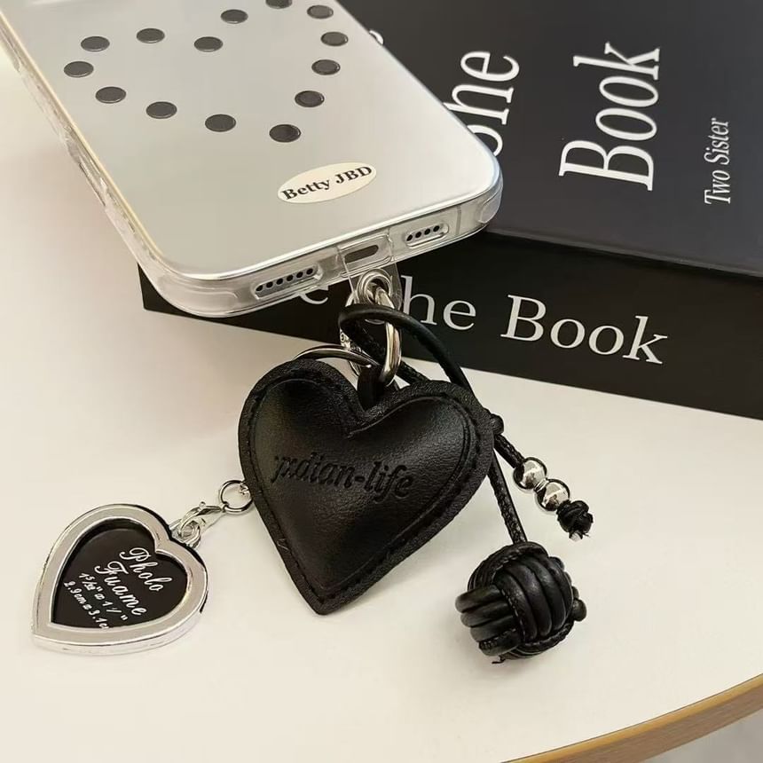 Dotted Heart Phone Case / Charm / Set