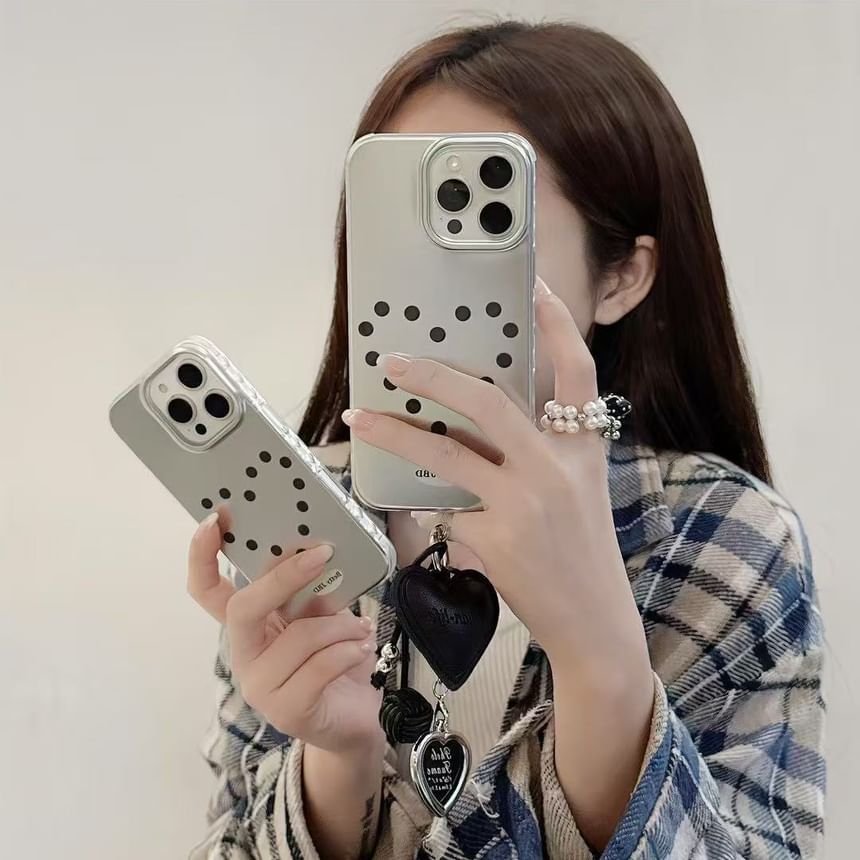 Dotted Heart Phone Case / Charm / Set