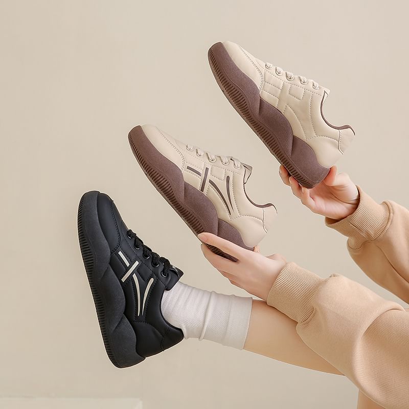 Panel Platform Sneakers