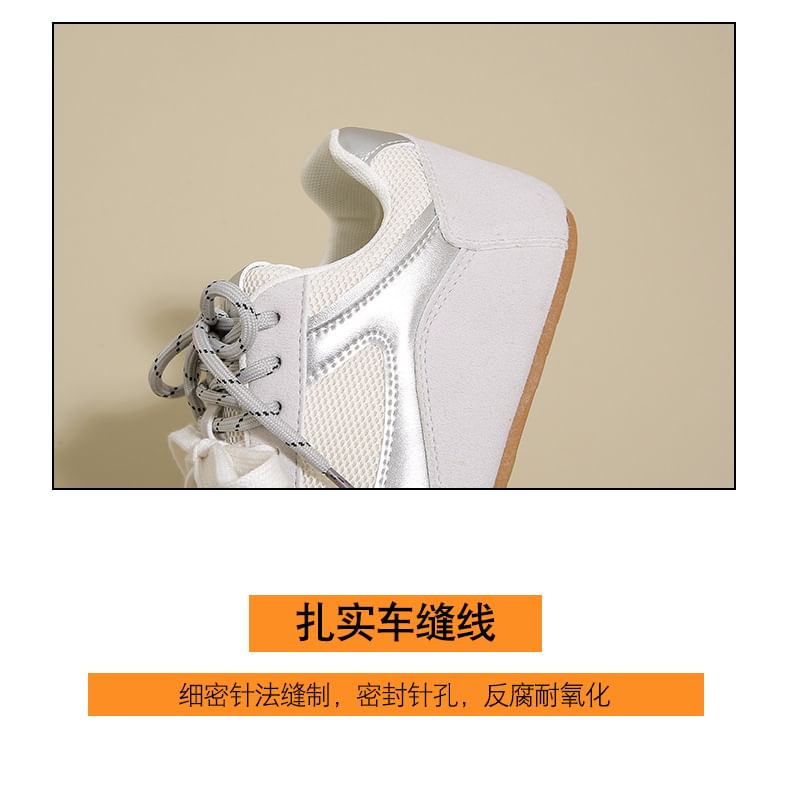 Sneakers Platform Panel Mesh