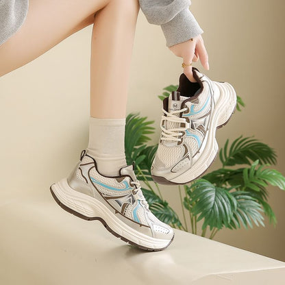 Mesh Platform Panel Sneakers