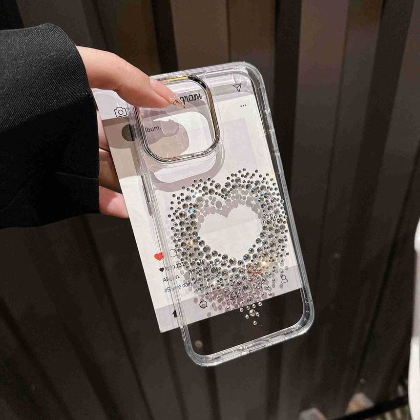 Glitter Heart Phone Case