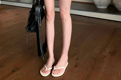 Trim Mock Fit Lace Short-Sleeve Slim Two-Piece Plain High Tee V-Neck / Waist Shorts