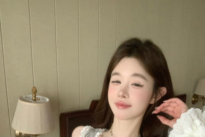 Neck Tank Crop Slim Top Trim Fit Scoop Lace