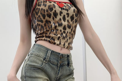 Washed Denim Rise Studded Shorts Low