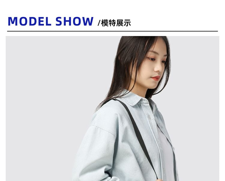 Crossbody Bag Print Lettering Nylon