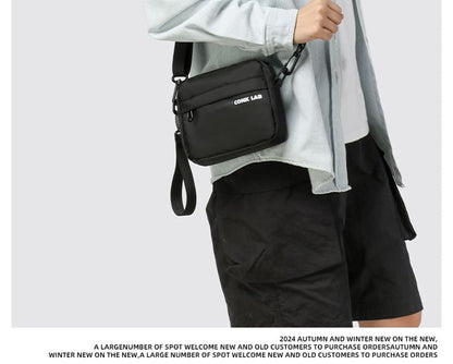 Crossbody Bag Print Lettering Nylon