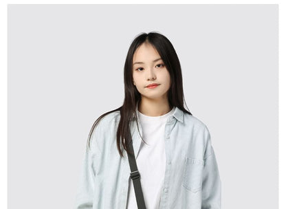 Crossbody Bag Print Lettering Nylon