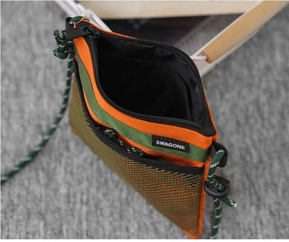 Crossbody Tone Two Panel Bag Mesh