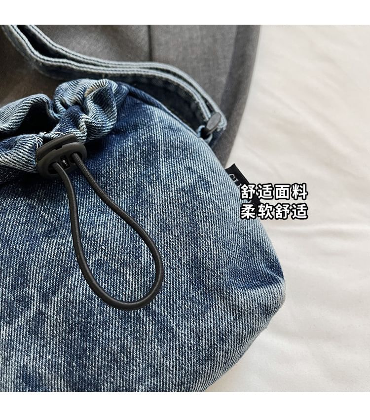 Bag Crossbody Drawstring Mobile Denim Phone