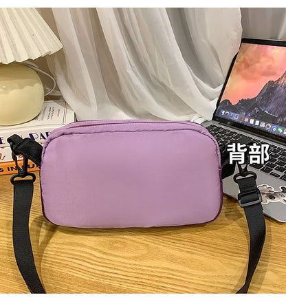 Nylon PVC Crossbody Bag Panel
