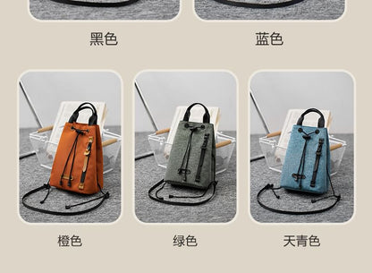 Drawstring Bucket Nylon Bag