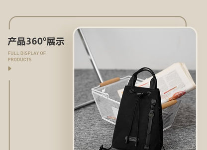 Drawstring Bucket Nylon Bag