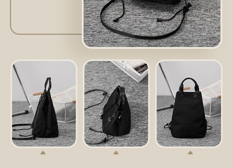 Drawstring Bucket Nylon Bag