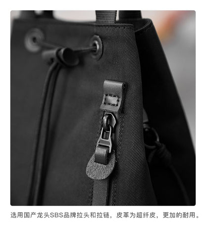 Drawstring Bucket Nylon Bag