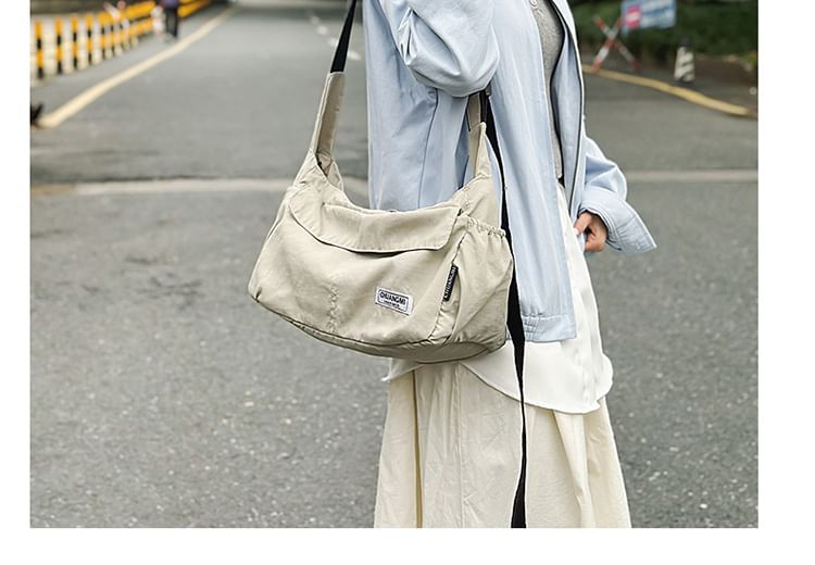 Plain Nylon Crossbody Bag