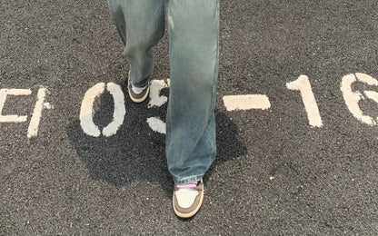 Washed High Waist Wide Leg Jeans