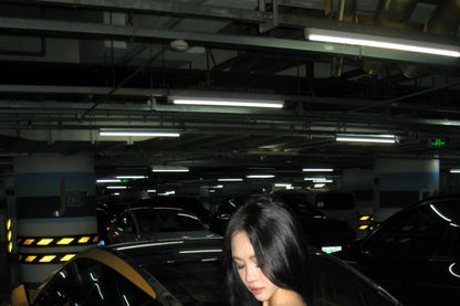 Short-Sleeve Tee One-Shoulder Cropped Plain