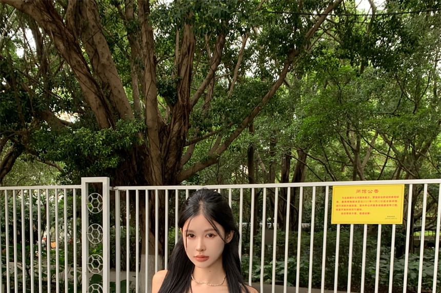 Cami Asymmetrical Plain Ruffle Top