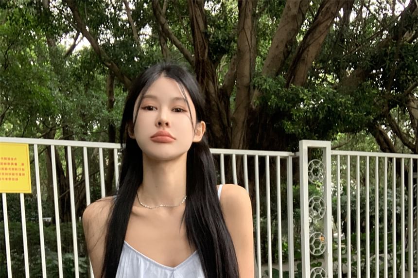 Cami Asymmetrical Plain Ruffle Top