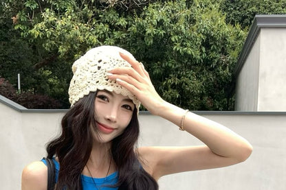 Top Tank Neck Crew Plain Tie-Up