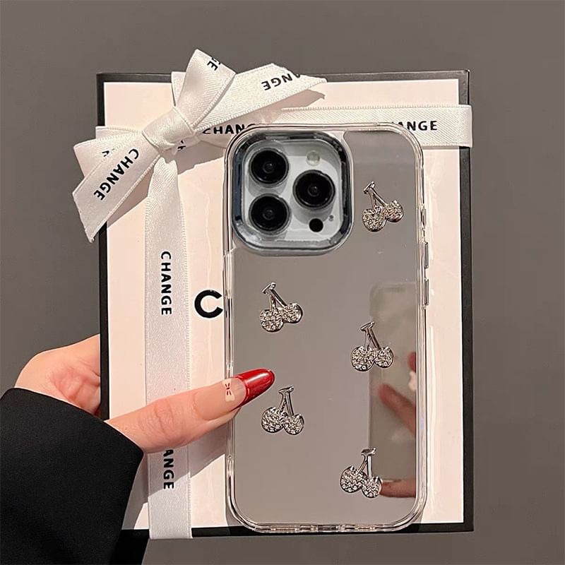 Strap Case Mirrored / Set Phone Cherry