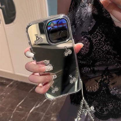 Case Strap Cherry / Mirrored Phone Set