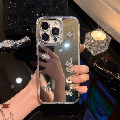 Case Strap Cherry / Mirrored Phone Set