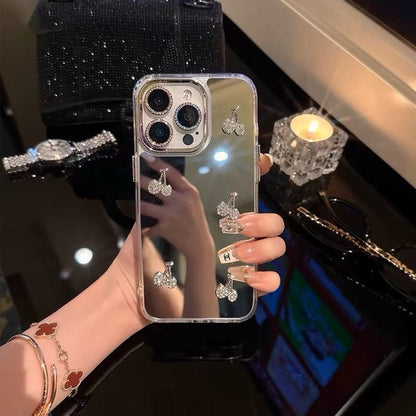 Case Strap Cherry / Mirrored Phone Set